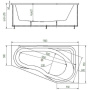 Акриловая ванна Акватек Медея 170х95 MED180-0000007