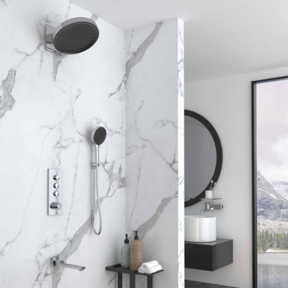 Душевой комплект VSFW-433TI3CH встраиваемый, термостатический, трехрежимный, хром