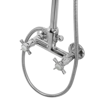 LORD-CD-30-02-M Душевая колонна со смесителем, верхним и ручным душем Исполнение: Бронза, Ручки: Бронза  LORD-CD-30-02-M Душевая колонна со смесителем, верхним и ручным душем Исполнение: Бронза, Ручки: Бронза