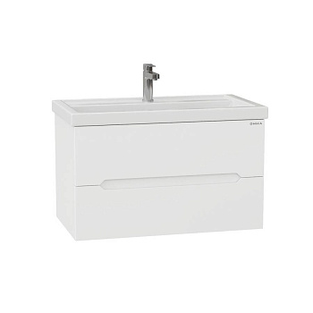 Тумба Onika Айленд 80 подвесная, белая (ум. Фостер 80)