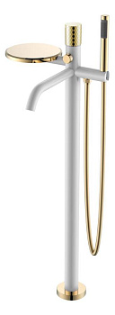 Смеситель STICK напольный WHITE DIAMOND GOLD Смеситель STICK напольный WHITE DIAMOND GOLD