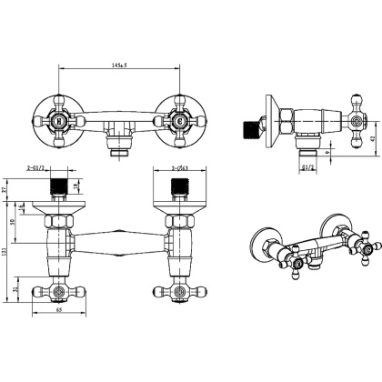 Смеситель для душа_Комплект Смеситель для душа_Комплект