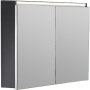 Зеркальный шкаф Vallessi 100 антрацит мат. с подстветкой 546-A matt Boheme