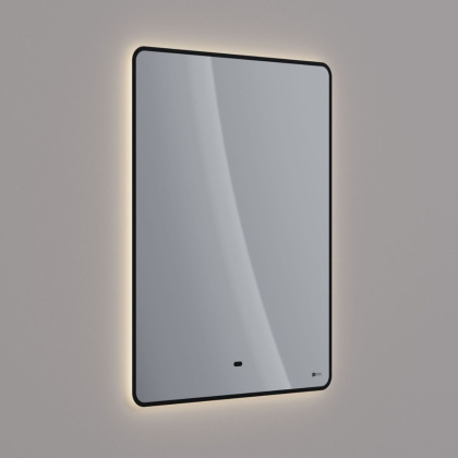 Зеркало Lemark MIOBLACK 60х80см с интерьерной подсветкой, с подогревом