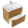 Тумба с раковиной подвесная BelBagno MARINO-H60 70 Rovere Nature, раковина белая Тумба с раковиной подвесная BelBagno MARINO-H60 70 Rovere Nature, раковина белая