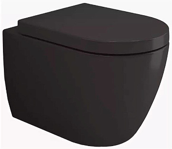 Чаша унитаза подвесного Bocchi Venezia 1295-004-0129 черная матовая Чаша унитаза подвесного Bocchi Venezia 1295-004-0129 черная матовая