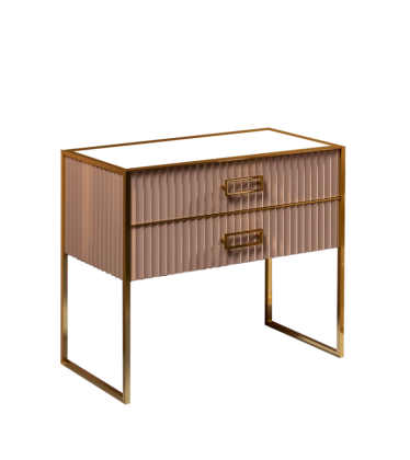 Тумба MONACO 100см h74см капучино глянец + золото под раковину чашу 867-100-CPG Boheme