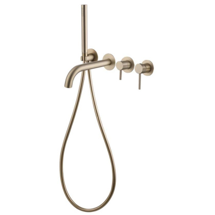 Смеситель для ванны Abber Wasser Kreis AF8130G золото матовое