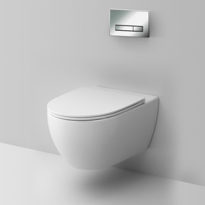 IS30251.111700 Инсталляция с клавишей Start S Хром глянец. с подвесным унитазом Awe FlashClean с сид м/лифт