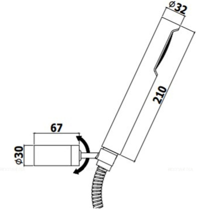 Душевой гарнитур Paffoni Birillo ZDUP036BO
