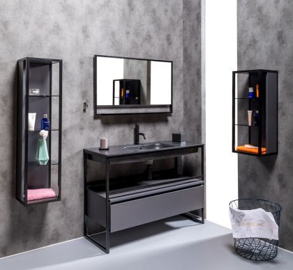 Ящик под консоль LOFT 120 Антрацит, 1 полка 894-120-A Boheme