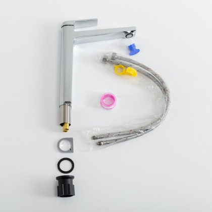 ARDENTE Смеситель для накладной раковины без донного клапана, хром ARDENTE-LMC-CRM-W0