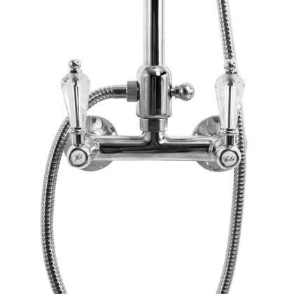 DIAMOND-CD-01-Sw Душевая стойка со смесителем Исполнение: Хром, Ручки: Swarovski 