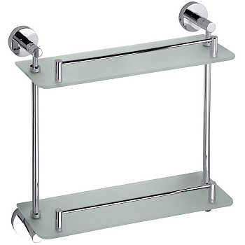 Полочка стеклянная двойная