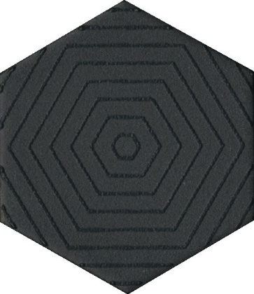 Декор OS\B241\63001 Агуста чёрный 5,2см*6см*6,9мм (1уп/26шт) матовый, шт.