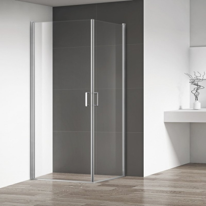 Душевой уголок RGW Leipzig LE-30 90x90 профиль Хром стекло прозрачное