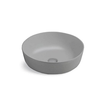 Раковина керамическая Vincea VBS-104MG, 415*415*130, накладная, цвет матовый серый