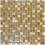 Мозаика стеклянная с камнем Glass Stone-1 (чип 8*15*15) 300*300(11шт-0.99м2), м2