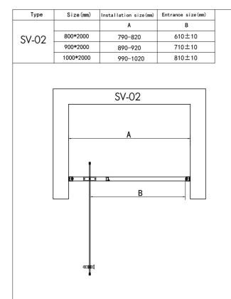 Душевая дверь RGW Stilvoll SV-02B 80 06320208-14 профиль Черный стекло прозрачное