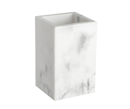 Стакан для зубных щеток Kammel, 6,9х11,1х6,9 см, белый, K-9128