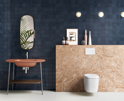 Зеркало Plural 35 см, поворотное, цвет американский орех