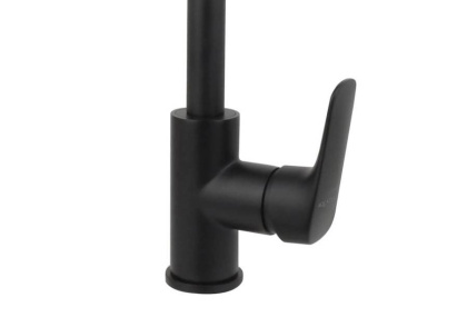 Смеситель для кухни AQUATEK (полукруглый излив), матовый черный AQ1082MB ВЕГА 