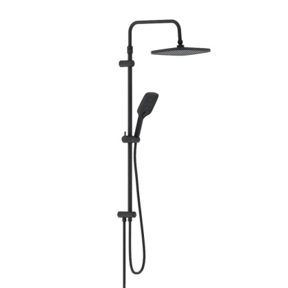 953000300 Gala душ.система: верх.душ 300*210 мм, ручн.душ 3 ф-ции 110*260 мм, штанга 1050-1450, черная