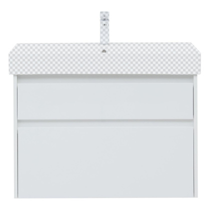 Тумба под раковину Aquanet Nova Lite 85 белый глянец, 2 ящика