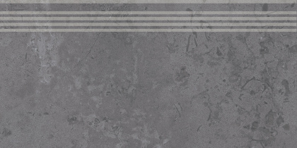 Ступень Про Лаймстоун серый темный натуральный обрезной 30x60x0,9