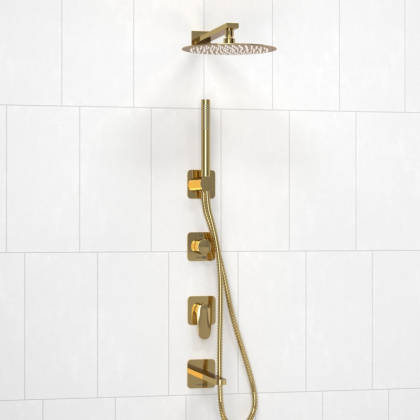 A2151.278.279.183.208.280.197.281 Встраиваемый комплект для ванны с верхней душевой насадкой, лейкой