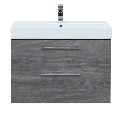 Тумба под раковину Aquanet Nova 85 (Slim Synergy) дуб рошелье, 2 ящика