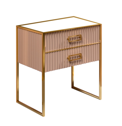 Тумба MONACO 80см h74см капучино глянец + золото под раковину чашу 867-080-CPG Boheme