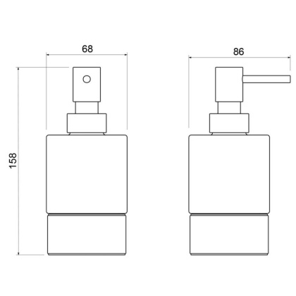 Дозатор настольный Timo Saona 13239/00 хром