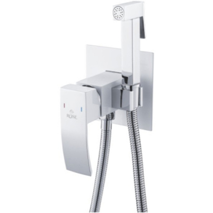 Гигиенический душ со смесителем Rose R1505F, белый/хром