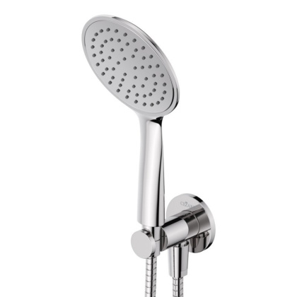 CZR-KD-03/24-M Ручной душ со шлангом 150см и держателем, исполнение золото, ручка золото, D-75 mm