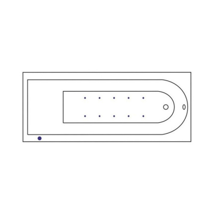 Ванна ACTIMA Aurum 150x70 "AERO" (хром)