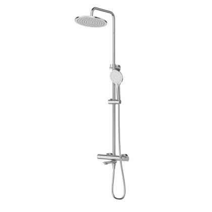 LUX-CVD-01 Душевая стойка со смесителем и изливом, хром LUX-CVD-01 Душевая стойка со смесителем и изливом, хром