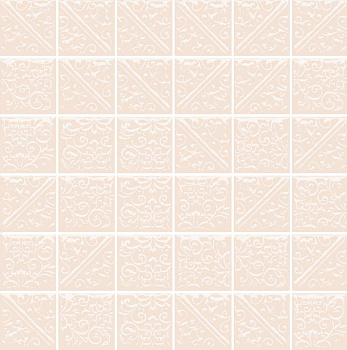 Мозаика 21048 Ла-Виллет бежевый светлый 30,1*30,1*6,9(7шт/0,634м2), м2