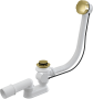 Сифон для ванны автомат комплект, металл GOLD-глянец