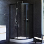 W88G-205-090BT64 X-Joy Twin Slide,  Душевое ограждение без  поддона, 90x90, профиль Черный
