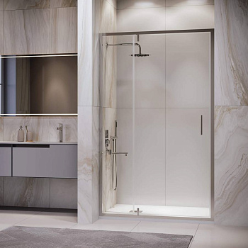 Душевая дверь 120*195 RGW LE-103 Хром/Прозрачное/6 мм