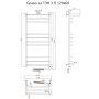 Полотенцесушитель Браво эл ТЭН 3 П 120*60 (ЛЦ4) Полотенцесушитель Браво эл ТЭН 3 П 120*60 (ЛЦ4)