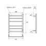 Полотенцесушитель электрический Point Меркурий PN83856W П6 500x600, диммер справа, белый Полотенцесушитель электрический Point Меркурий PN83856W П6 500x600, диммер справа, белый