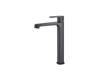 Смеситель для раковины 240, без донного клапана AQUATEK, матовый черный AQ1204MB ОБЕРОН