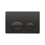 Смывная клавиша COMO,  две овальные кнопки,чёрный бархатистый, P61-0190, шт