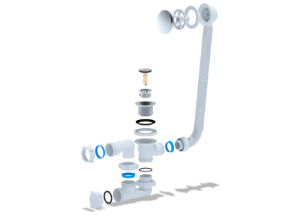 Сифон для ванны PRIME универсальный клик-клак