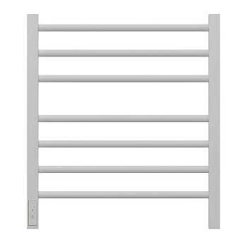 Полотенцесушитель электрический Point Веста PN70756W П7 500x600, диммер слева, белый