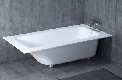 Ванна из искусственного камня S-Sense Salini Orlando 190x100 см матовая,102014M Ванна из искусственного камня S-Sense Salini Orlando 190x100 см матовая,102014M