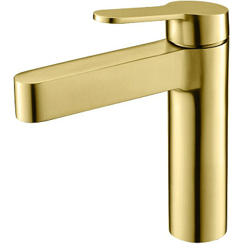 DELTA Смеситель для раковины без донного клапана, брашированное золото, DEL-LVM-BORO DELTA Смеситель для раковины без донного клапана, брашированное золото, DEL-LVM-BORO