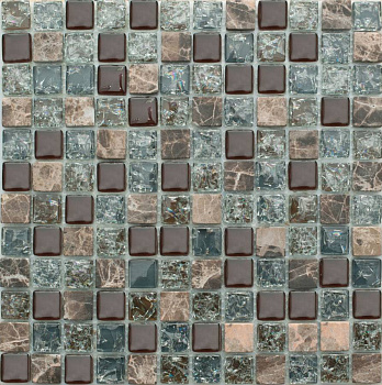 Мозаика No-191A стекло камень (23*23*8) 298*298 